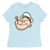 Baby Blue The Sailor Popeye Ladies Tee - artisFamous