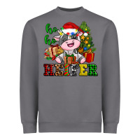 Storm ho ho heifer little cute christmas cow Heavyweight Sweatshirt - AdoDesignShop