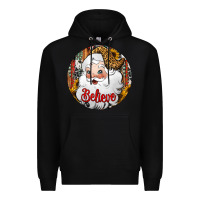Black believe Santa Claus Christmas Premium Hoodie - Jasminsmagicworld
