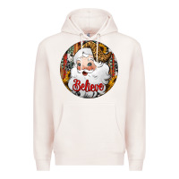 Pale Pink believe Santa Claus Christmas Premium Hoodie - Jasminsmagicworld