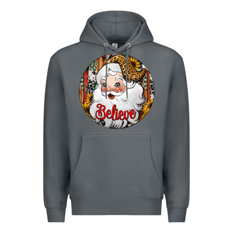 Believe Santa Claus Christmas Premium Hoodie by Jasminsmagicworld | Teevron
