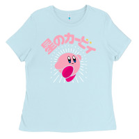 Baby Blue kirby kanji classic Ladies Tee - artisFamous