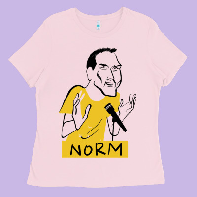 Norm Macdonald Cartoon Ladies Tee Designed By Artisfamous