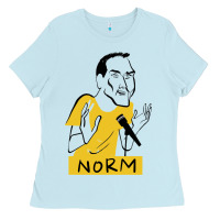Baby Blue norm macdonald cartoon Ladies Tee - artisFamous