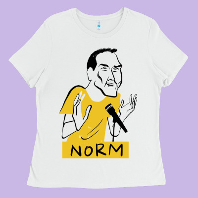 Norm Macdonald Cartoon Ladies Tee Designed By Artisfamous