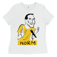 White norm macdonald cartoon Ladies Tee - artisFamous