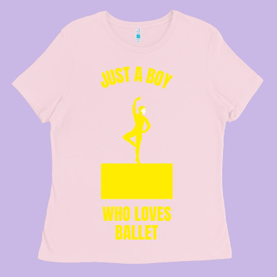 Just A Boy Who Loves Ballet Ladies Tee Designed By Artisfamous