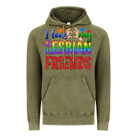 Vintage Olive I Love My Lesbian Friends Vintage Hoodie - BundleAndBundleShop