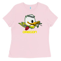 Bubblegum Pink throwback oregon Ladies Tee - artisFamous