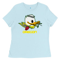 Baby Blue throwback oregon Ladies Tee - artisFamous