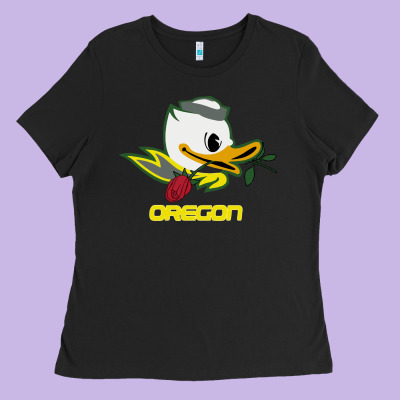 Throwback Oregon Ladies Tee Designed By Artisfamous