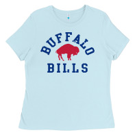Baby Blue vintage distressed bills Ladies Tee - artisFamous