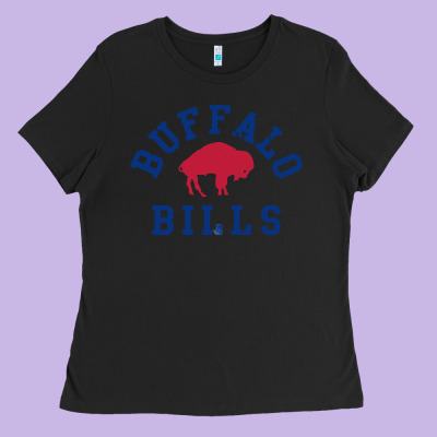 Vintage Distressed Bills Ladies Tee Designed By Artisfamous