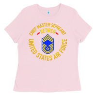 Bubblegum Pink chief master sergeant retired Ladies Tee - artisFamous