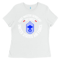 White chief master sergeant retired Ladies Tee - artisFamous