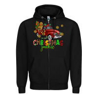 Black christmas junkie Zipper Hoodie - AdoDesignShop