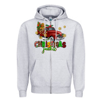 Heather Grey christmas junkie Zipper Hoodie - AdoDesignShop