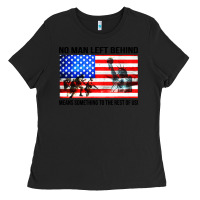 Black no man left behind means something to the rest of us Ladies Tee - artisFamous