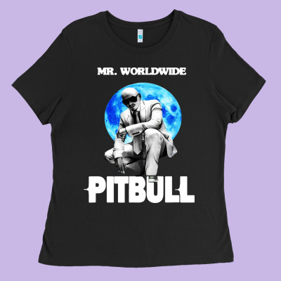 Merch Mr Worldwide Pit Bull Ladies Tee Designed By Artisfamous