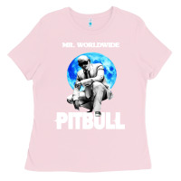 Bubblegum Pink merch mr worldwide pit bull Ladies Tee - artisFamous