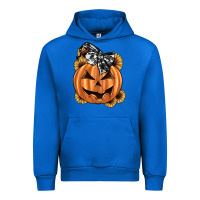 Cobalt sunflower pumpkin Urban Hoodie - JahusDesignShop