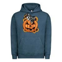 Pigment Midnight Navy sunflower pumpkin Urban Hoodie - JahusDesignShop