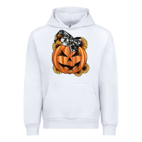 White sunflower pumpkin Urban Hoodie - JahusDesignShop