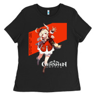 Black Genshin Impact Klee Ladies Tee - artisFamous