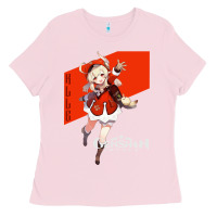Bubblegum Pink Genshin Impact Klee Ladies Tee - artisFamous