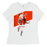 White Genshin Impact Klee Ladies Tee - artisFamous