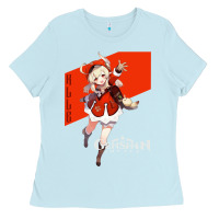 Baby Blue Genshin Impact Klee Ladies Tee - artisFamous