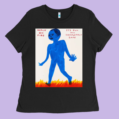 Walk Davids On Fire Ladies Tee Designed By Artisfamous