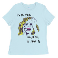 Baby Blue It's My Party And I'll Cry If I Want To happy christmas Ladies Tee - artisFamous