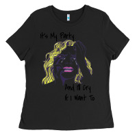 Black It's My Party And I'll Cry If I Want To happy christmas Ladies Tee - artisFamous