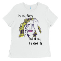 White It's My Party And I'll Cry If I Want To happy christmas Ladies Tee - artisFamous