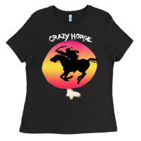 Black neil crazy horse Ladies Tee - artisFamous