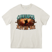 Cream Cowboys never die Heavy Core Tee - HowdyJamesFarm