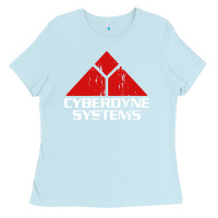 Baby Blue cyber dyne systems Ladies Tee - artisFamous