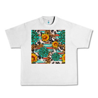 Lunar Rock gemstone sunflower cowhide leopard seamles pattern Urban Heavy Tee - FaDigitalArtStudio