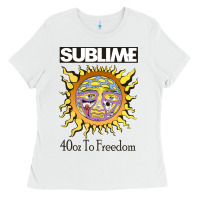 White sunflower sublime 40oz to freedom Ladies Tee - artisFamous