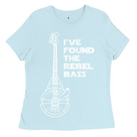 Baby Blue rebel bass Ladies Tee - artisFamous