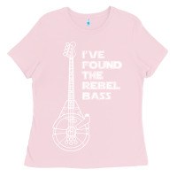 Bubblegum Pink rebel bass Ladies Tee - artisFamous