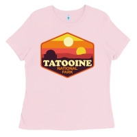 Bubblegum Pink tatooine national park Ladies Tee - artisFamous