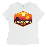 White tatooine national park Ladies Tee - artisFamous