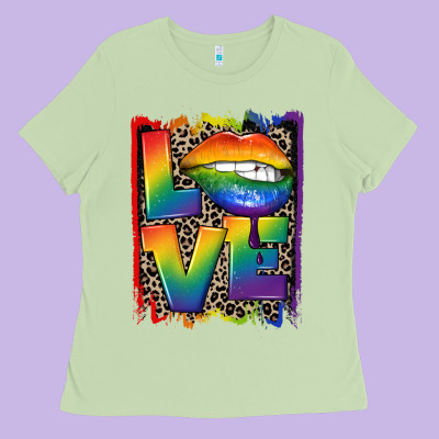 Love Pride Ladies Tee Designed By Cowgirlartshop