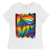 White Love pride Ladies Tee - CowGirlArtShop