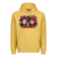 Antique Gold chillin with my gnomies Premium Hoodie - SublimationCraftShop