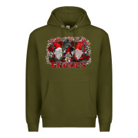 Army Green chillin with my gnomies Premium Hoodie - SublimationCraftShop