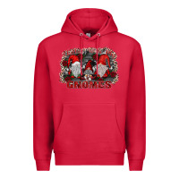 Cardinal chillin with my gnomies Premium Hoodie - SublimationCraftShop