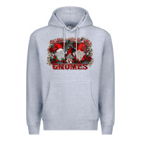 Heather Grey chillin with my gnomies Premium Hoodie - SublimationCraftShop